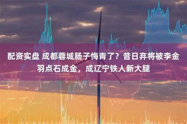 配资实盘 成都蓉城肠子悔青了？昔日弃将被李金羽点石成金，成辽宁铁人新大腿